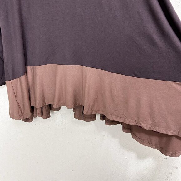 LOGO Lori Goldstein A272836 Open Front Colorblock Cardigan Contrast Pockets XL - Picture 10 of 12